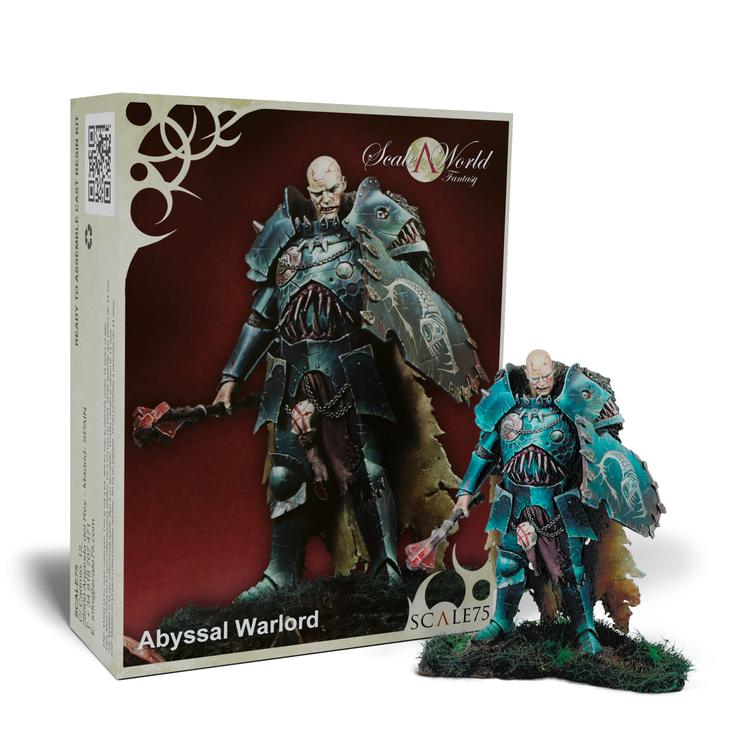 scale75-abyssal-warlord-figura-fantasy-75mm-in-metallo-bianco image 1