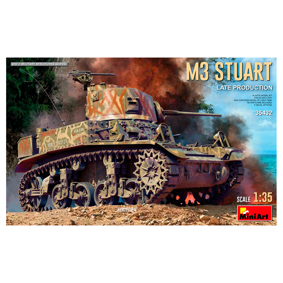 ak-interactive-1-35-m3-stuart-light-tank-late-production-kit-di-modellismo-da-co image 1
