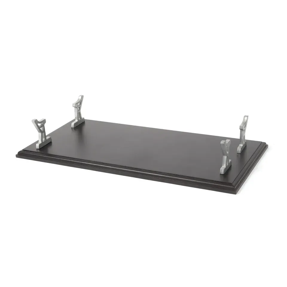 occre-espositore-completo-base-nera-verniciata-con-4-supporti-in-metallo image 1