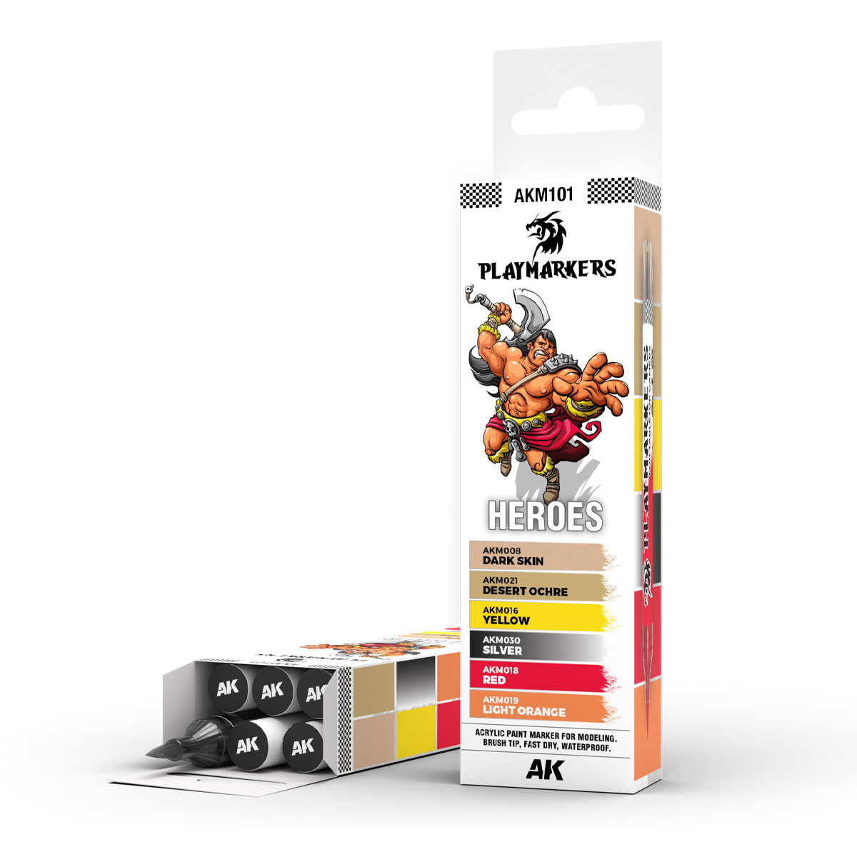 ak-interactive-heroes-playmarker-set-pennarelli-per-miniature-e-modellismo image 1