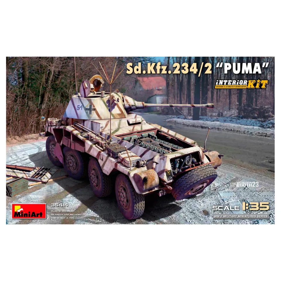 ak-interactive-sd-kfz-234-2-puma-interior-kit-modellismo-1-35 image 1