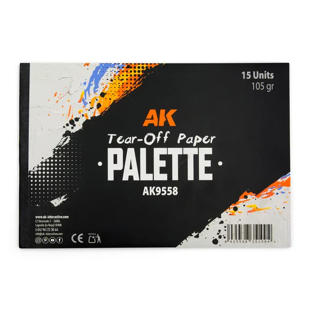 ak-interactive-tear-off-paper-palette-blocco-di-carta-strappabile-per-miscelare- image 1