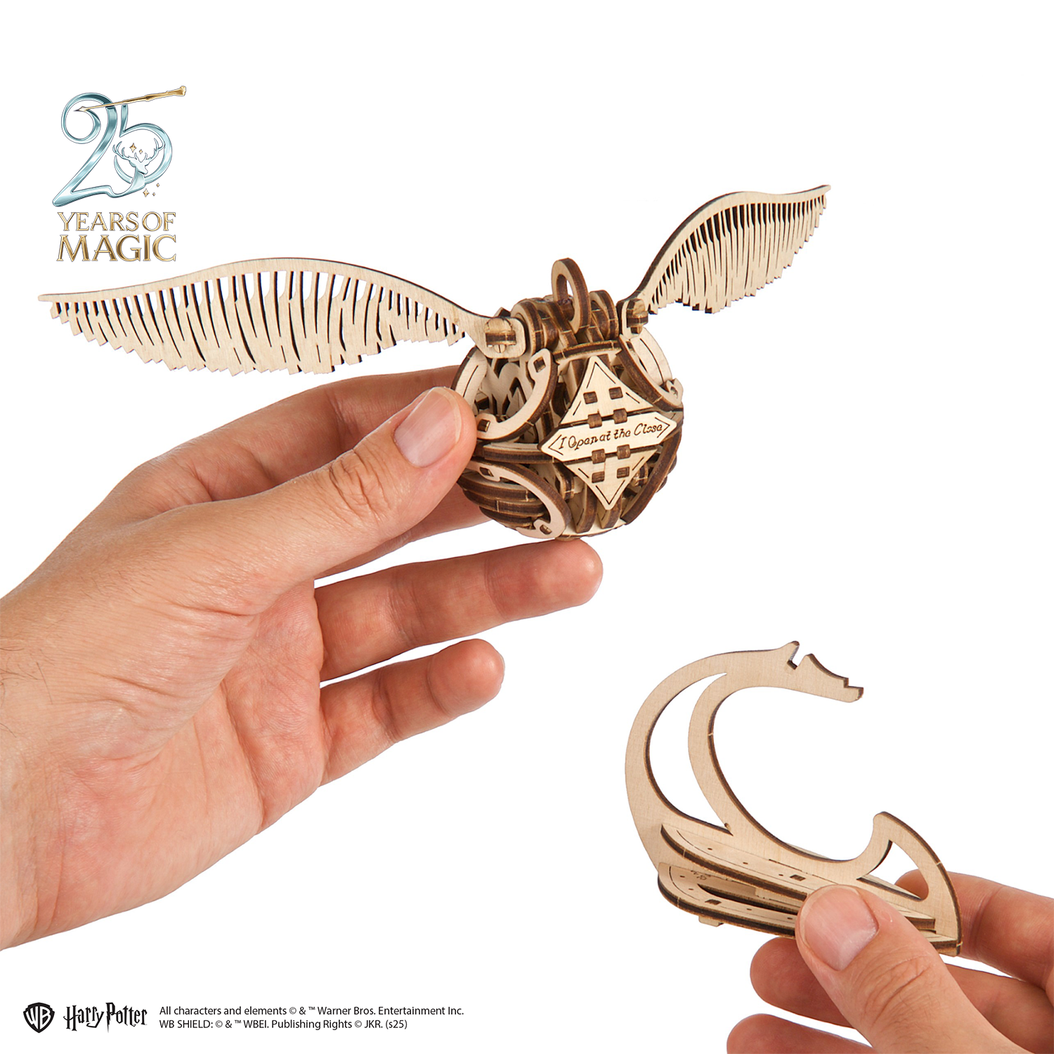 ugears-golden-snitch-harry-potter-boccino-d-oro-modellino-in-legno-3d image 2