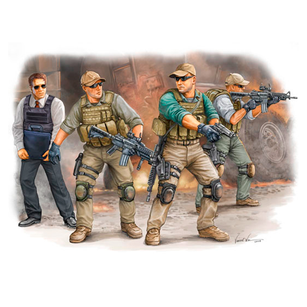 ak-interactive-1-35-pmc-in-iraq-vip-protection-figure-in-plastica image 1