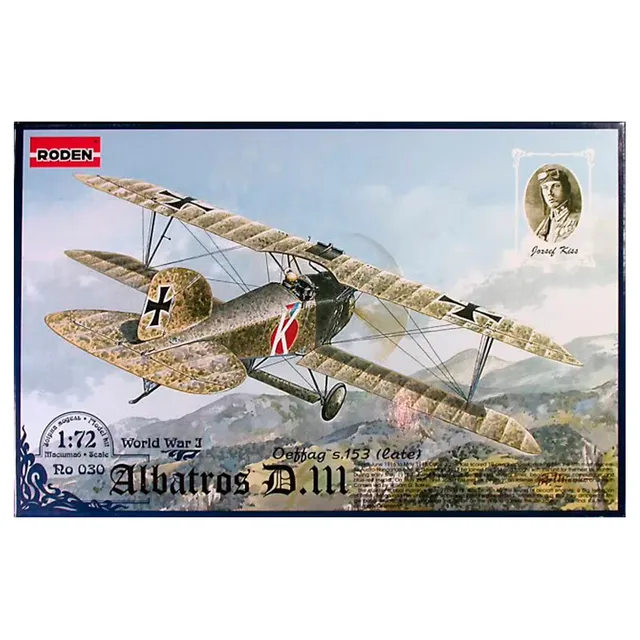 ak-interactive-1-72-jozsef-kiss-albatros-d-iii-oeffag-s-153-late-modello-in-scal image 1