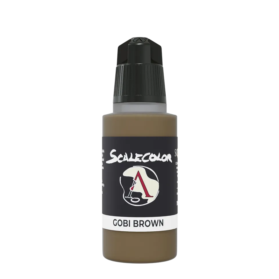 scale75-scalecolor-gobi-brown-17ml-marrone-super-opaco-pennello-aerografo image 1