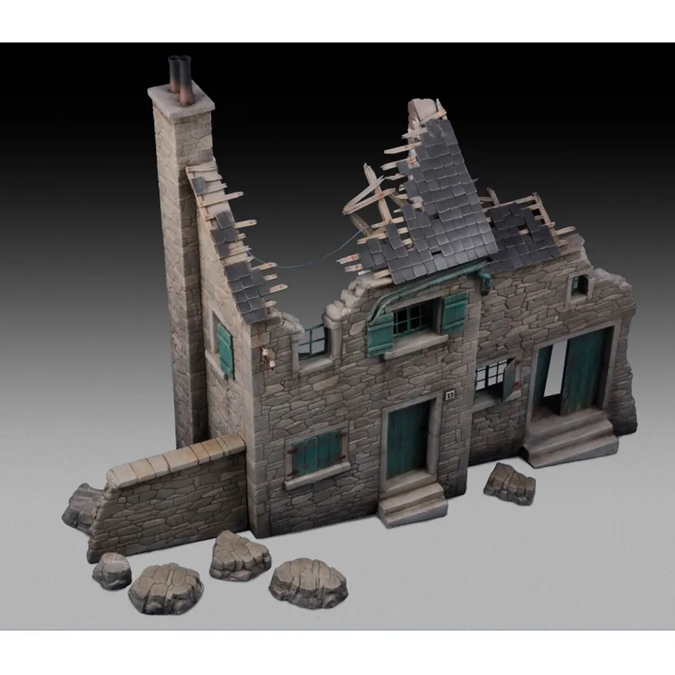 ak-interactive-house-ruin-ardenne-diorama-kit-di-modellismo-1-35 image 1