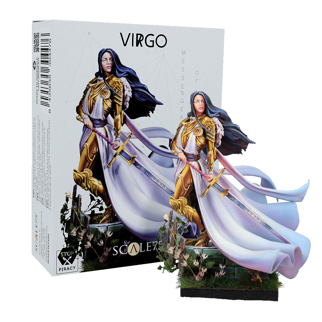 scale75-virgo-zodiac-mystic-signs-miniatura-fantasy-zodiacale-in-resina-da-dipin image 1