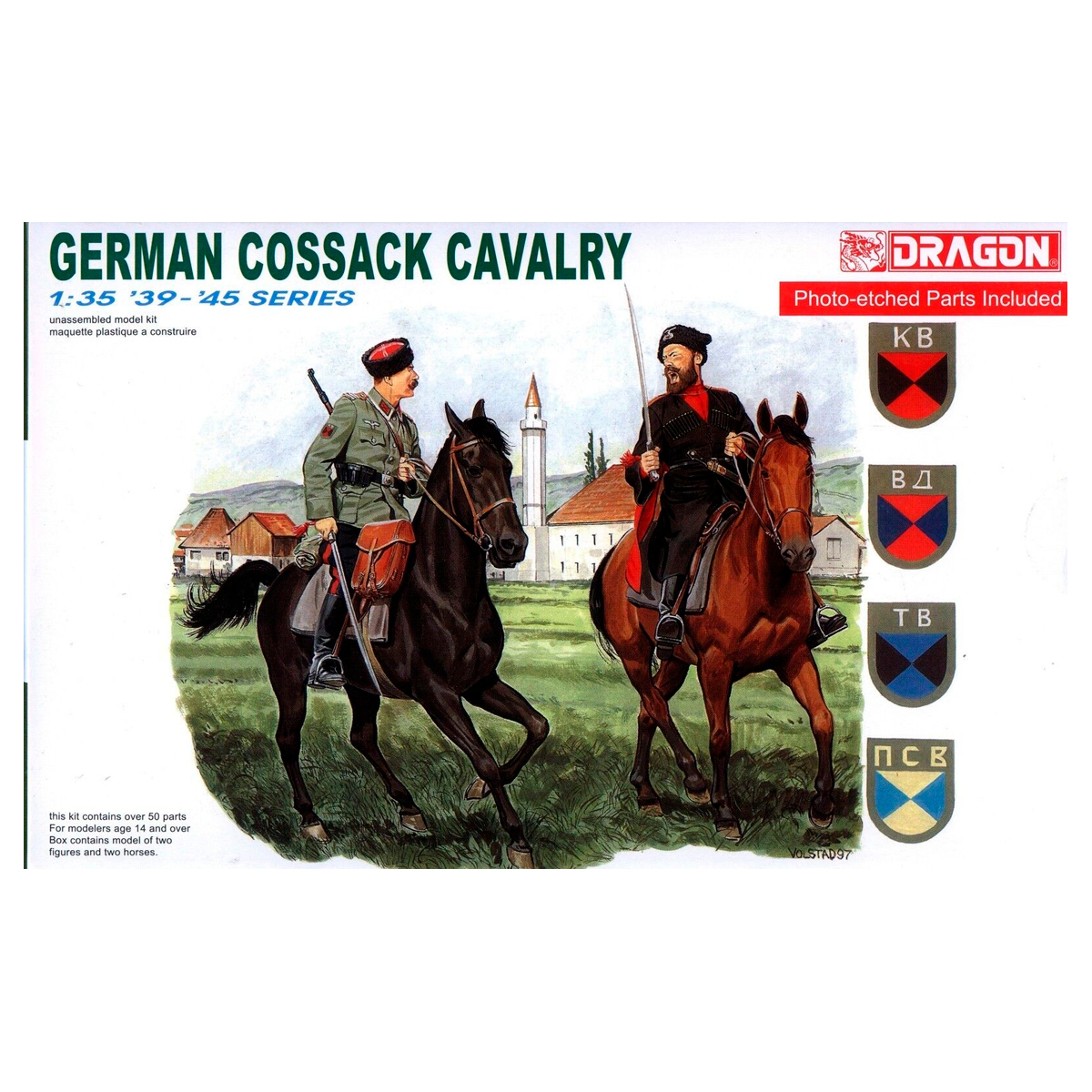 ak-interactive-1-35-german-cossack-cavalry-set-figure-modellismo image 1