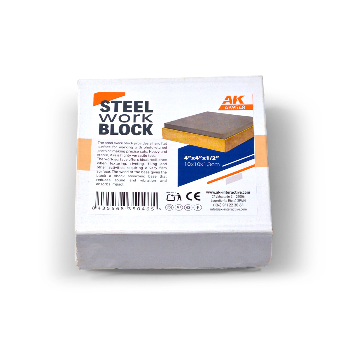 ak-interactive-bloque-de-acero-blocco-d-acciaio-per-modellismo image 1