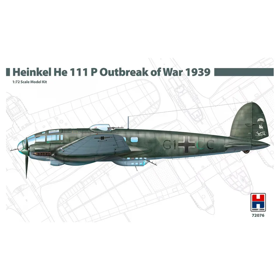 ak-interactive-heinkel-he-111-p-outbreak-of-war-kit-modellismo-aereo-scala-1-72 image 1