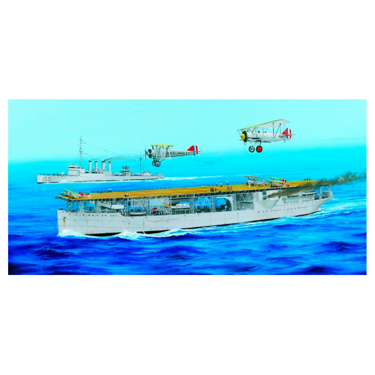 ak-interactive-1-350-uss-langley-cv-1-kit-modellismo-nave image 1