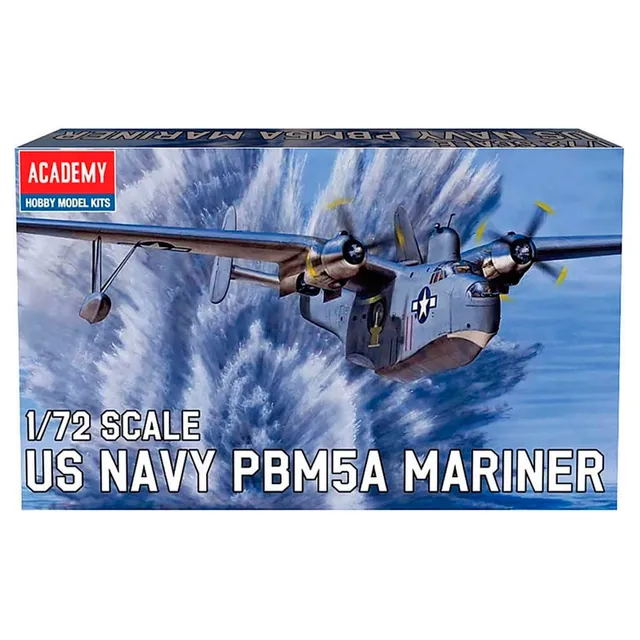 ak-interactive-kit-modellismo-1-72-usn-pbm-5a-mariner-modello-da-costruire-e-dip image 1