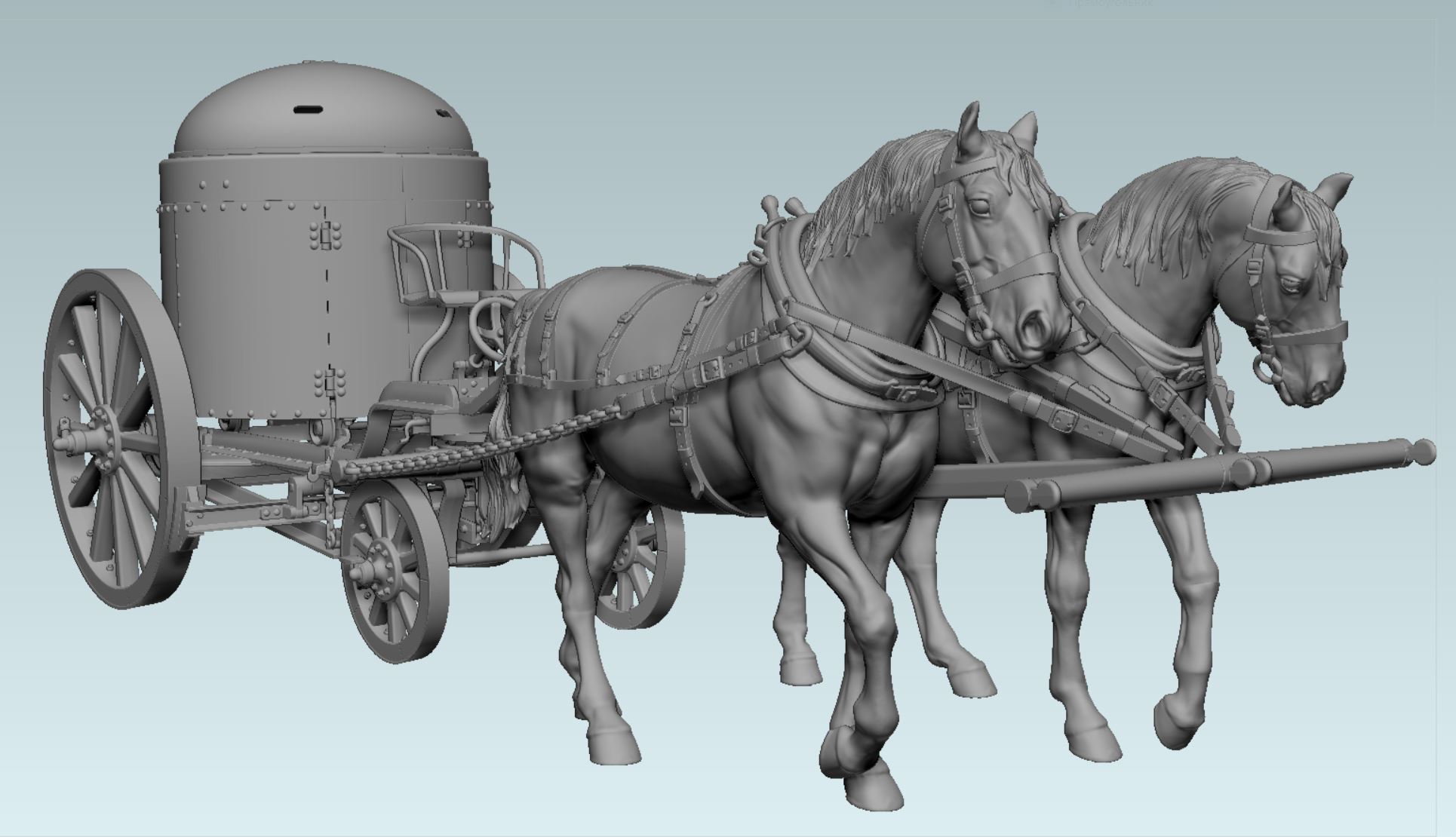 ak-interactive-a-pair-of-horses-for-fahrpanzer-1-35-kit-modellismo image 3