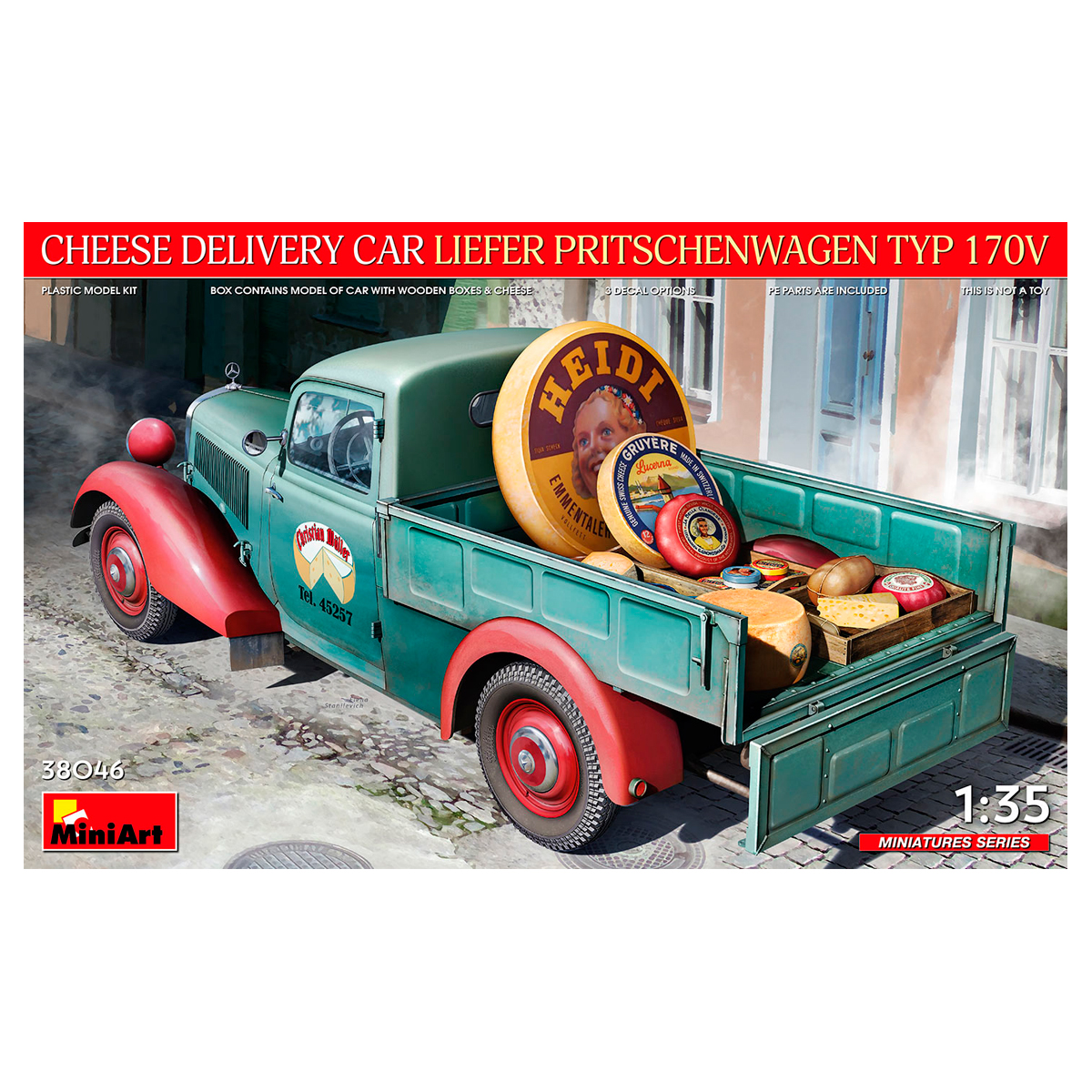 ak-interactive-1-35-cheese-delivery-car-liefer-pritschenwagen-typ-170v image 1