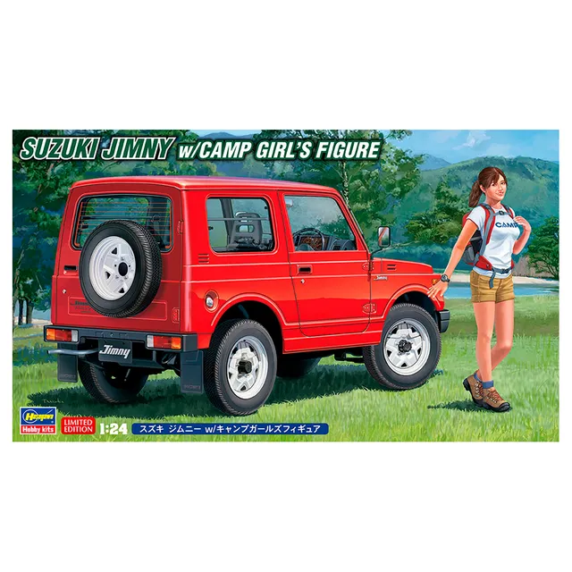 ak-interactive-1-24-suzuki-jimny-con-camp-girl-figure-limited-edition-kit-auto-d image 1