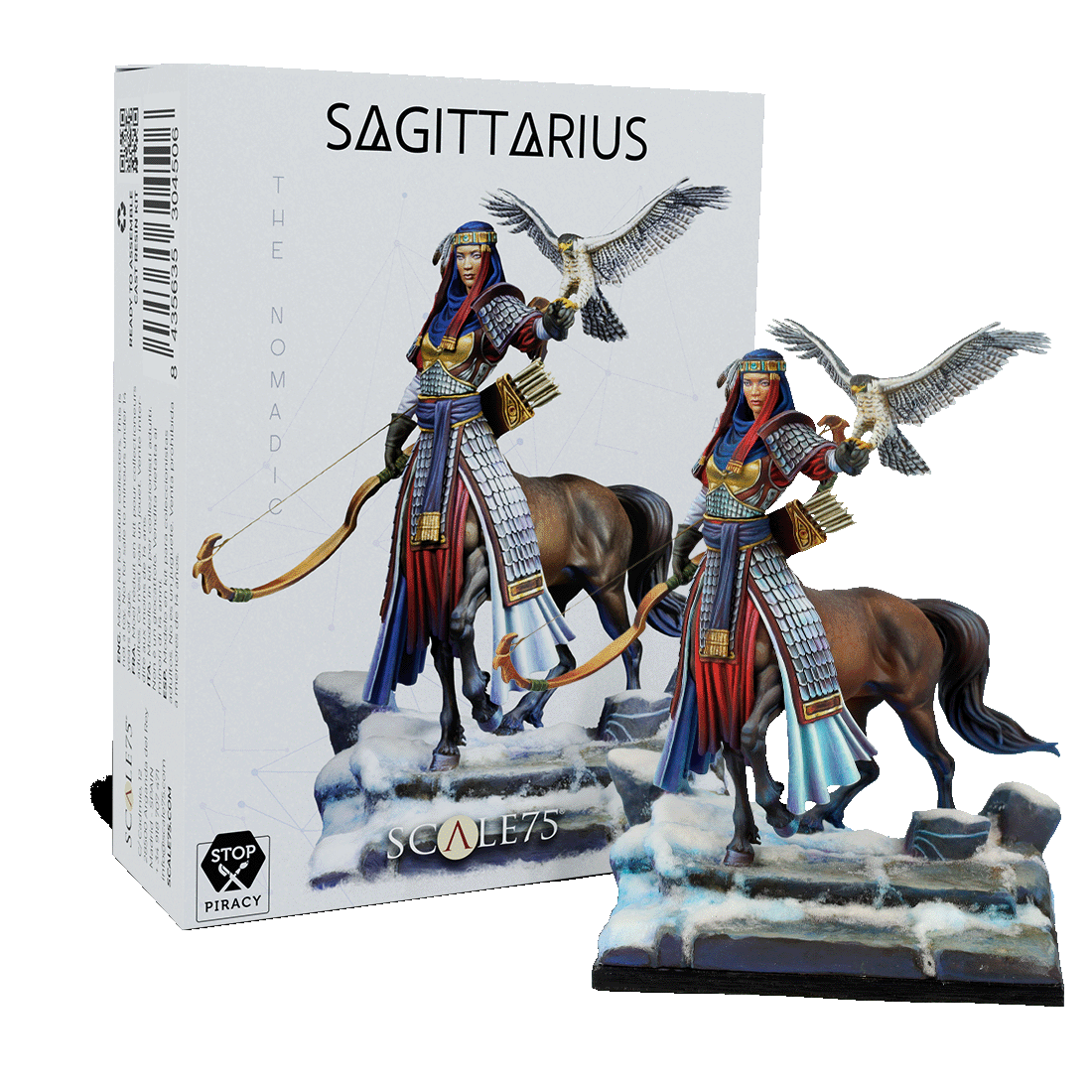 scale75-sagitaurus-zodiac-mystic-signs-miniatura-centaura-arciere-in-resina-da-d image 1