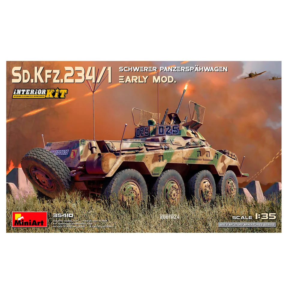 ak-interactive-1-35-sd-kfz-234-1-schwerer-panzersp-hwagen-2-cm-early-mod-kit-con image 1