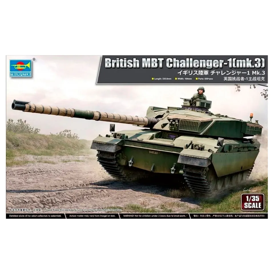 ak-interactive-1-35-british-mbt-challenger-1-mk-3-kit-carro-armato-da-costruire image 1