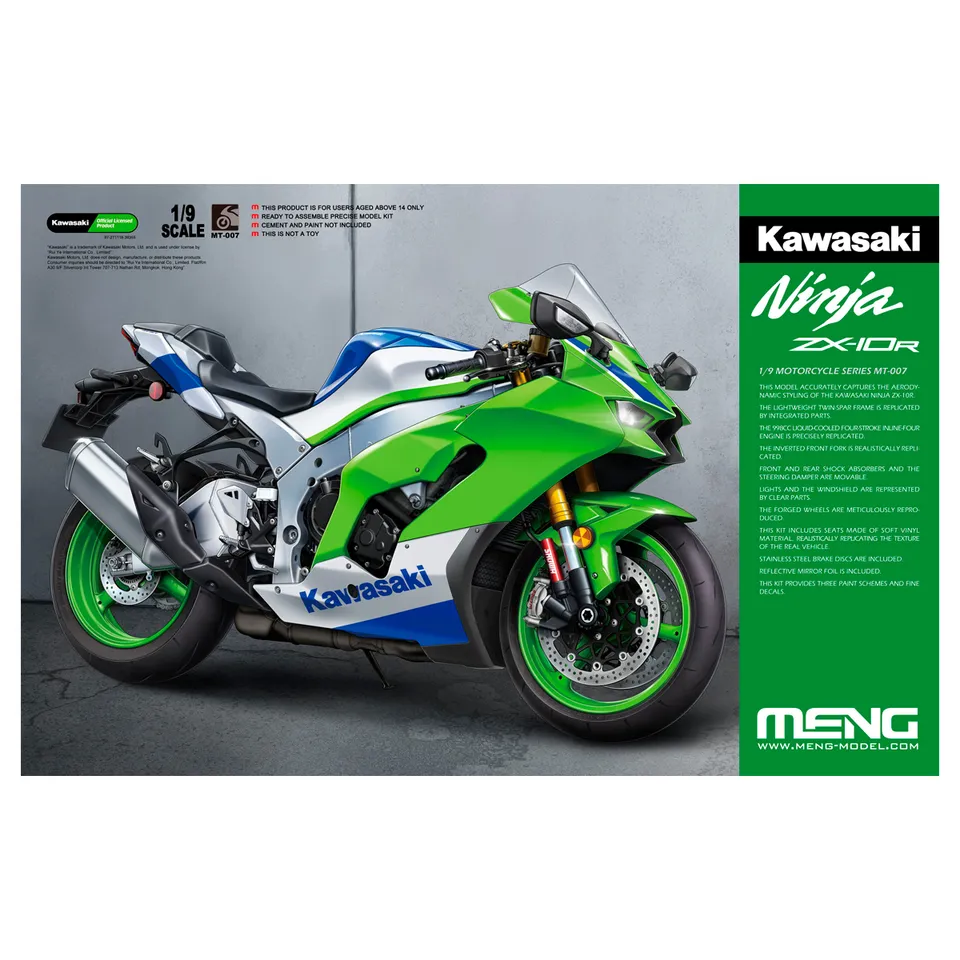 ak-interactive-kawasaki-ninja-zx-10r-scala-1-9-kit-moto-da-costruire image 1
