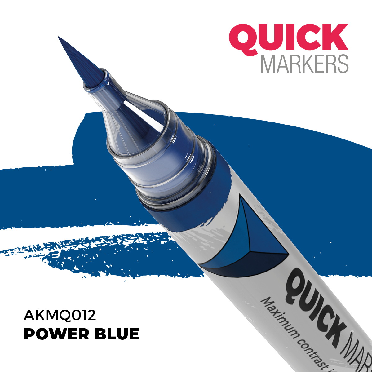 ak-interactive-azul-poderoso-quick-marker-pennarello-modellismo image 1