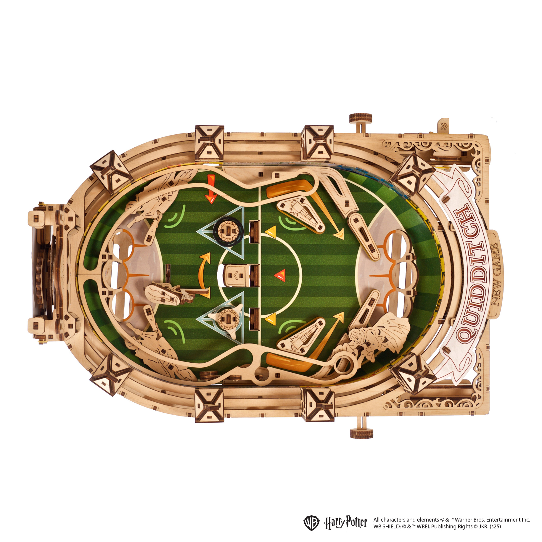 ugears-quidditch-pinball-harry-potter-gioco-flippeur-meccanico-in-legno image 3