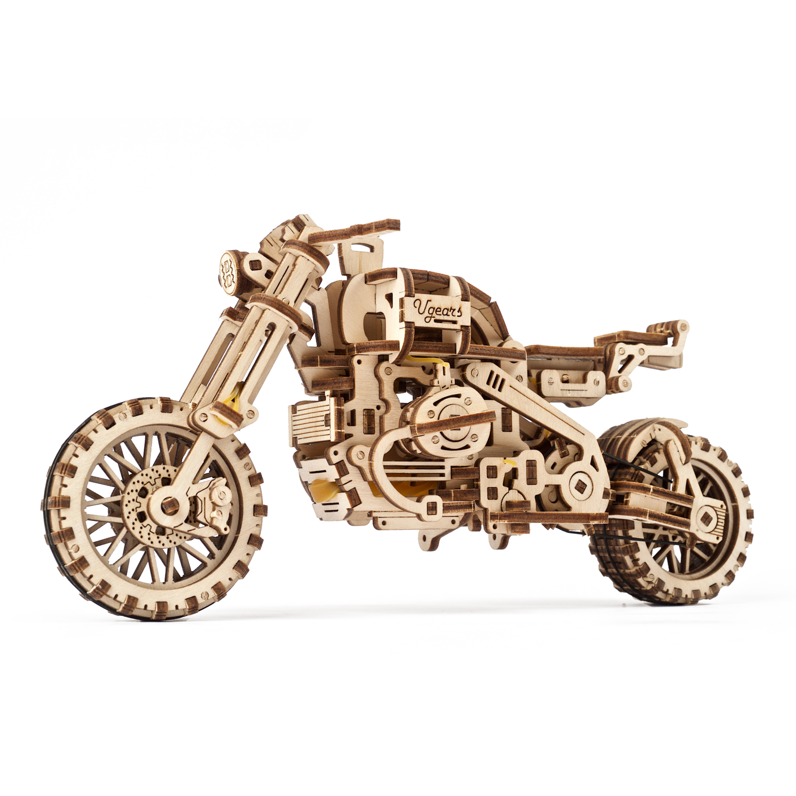 ugears-scrambler-ugr-10-moto-con-sidecar-kit-modellismo-in-legno image 2