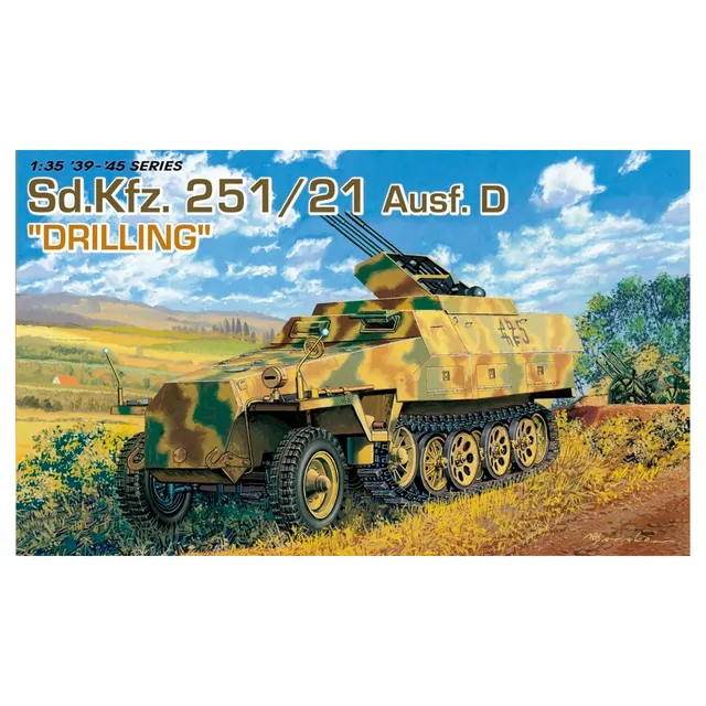 ak-interactive-1-35-sd-kfz-251-21-ausf-d-drilling-kit-blindato-modellismo image 1