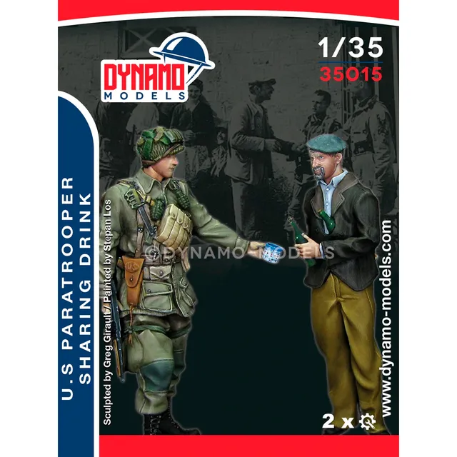 ak-interactive-1-35-u-s-paratrooper-sharing-drink-set-di-2-paracadutisti-america image 1