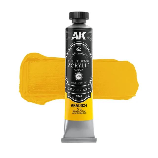 ak-interactive-golden-yellow-colore-acrilico-denso-artistico image 1