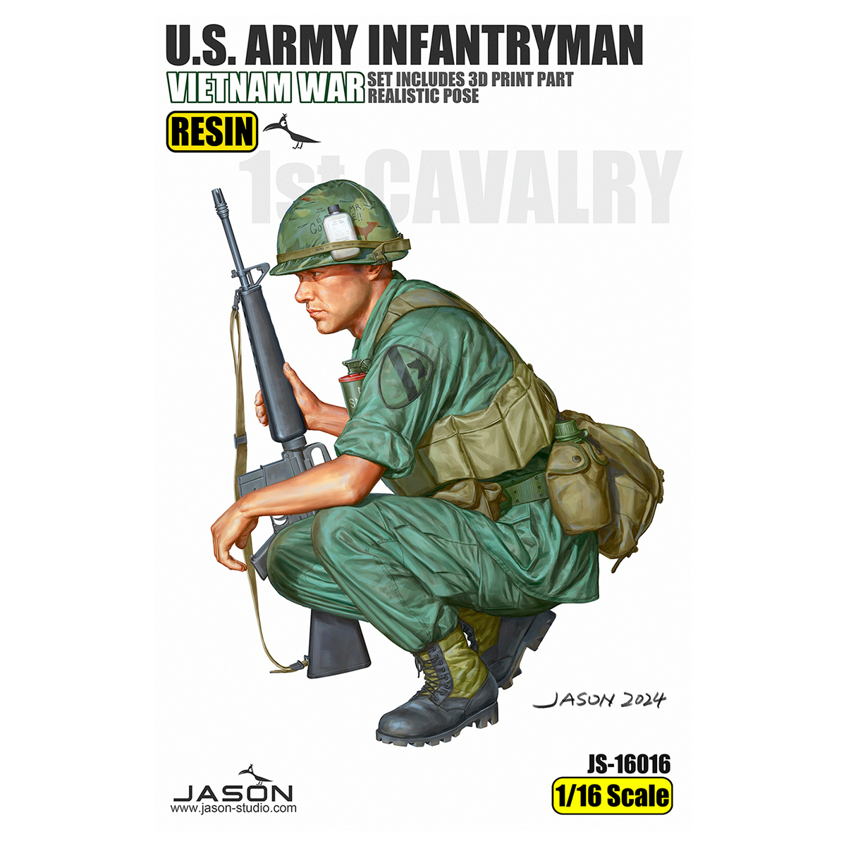 ak-interactive-1-16-u-s-army-infantryman-figura-in-scala-1-16 image 1