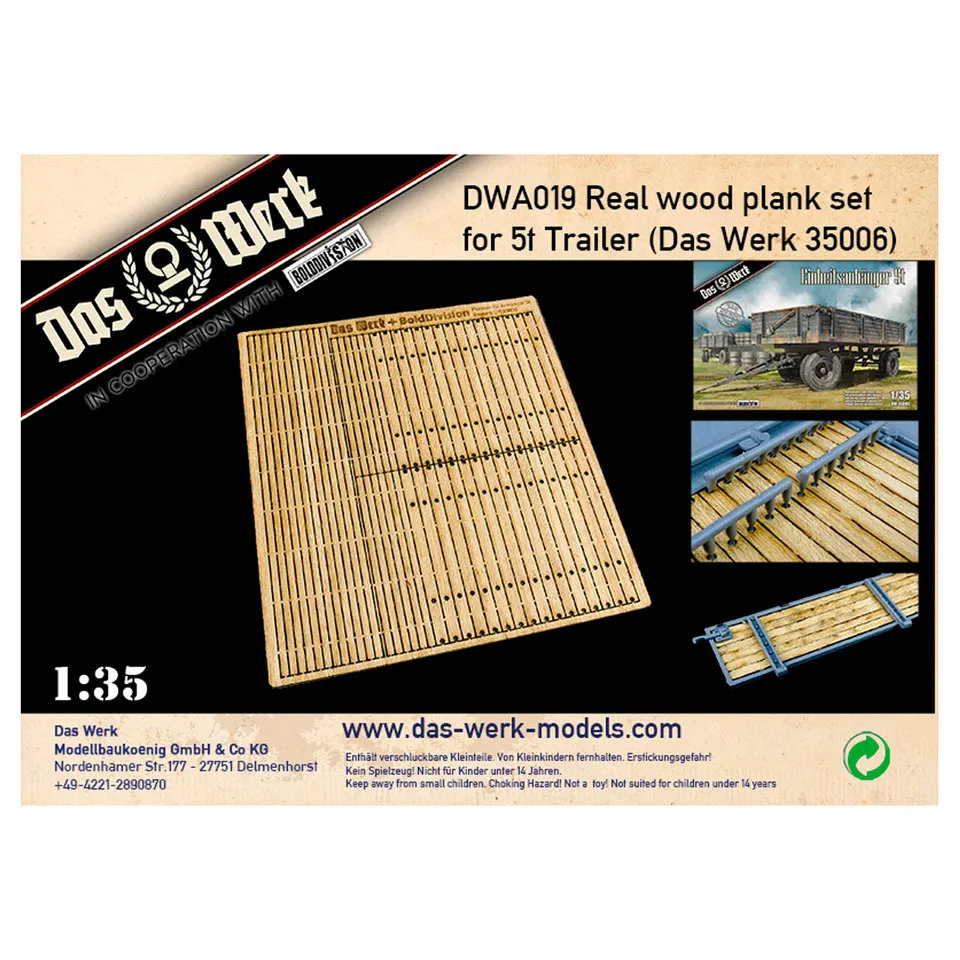 ak-interactive-1-35-real-wood-plank-set-5t-trailer image 1