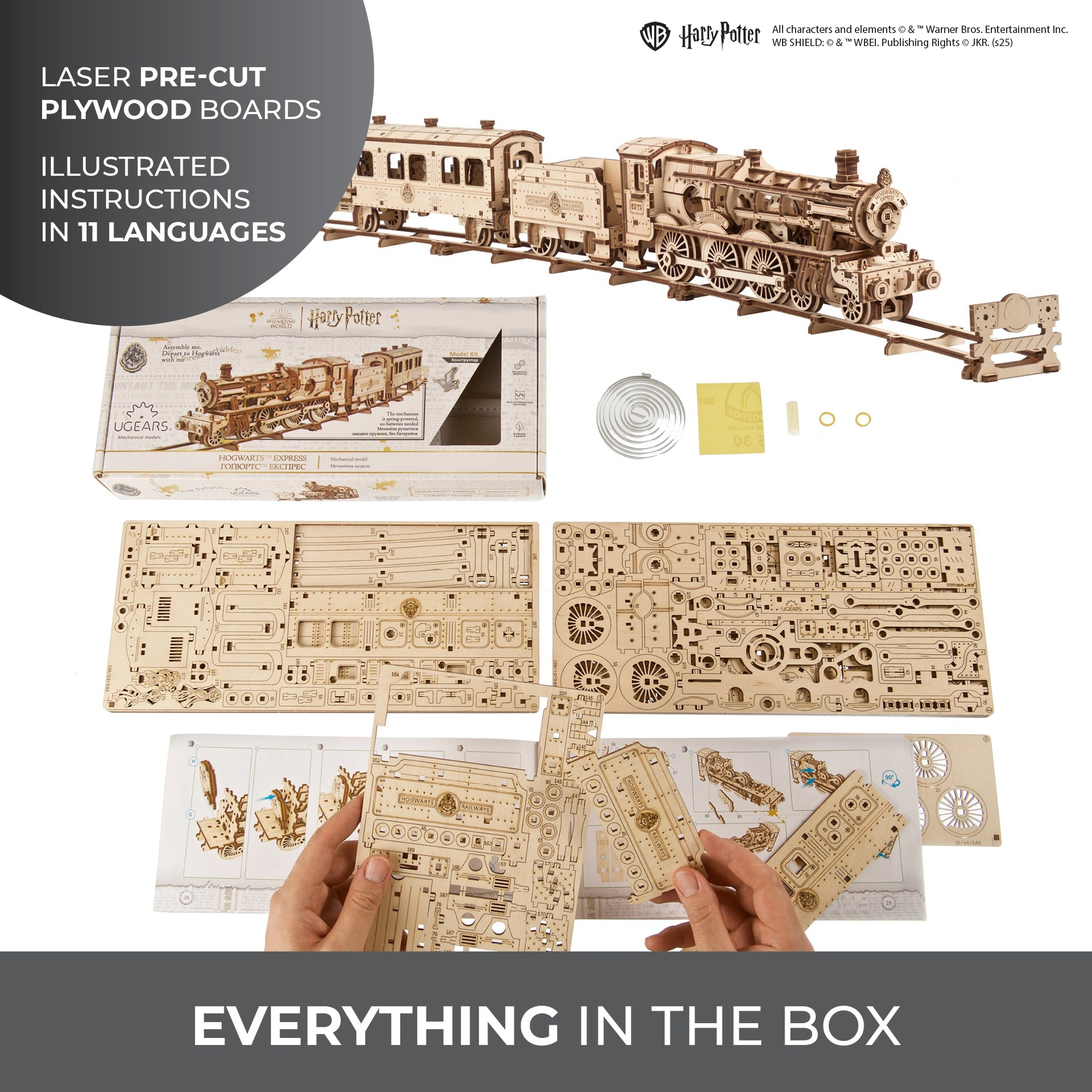 ugears-hogwarts-express-harry-potter-kit-treno-legno-a-molla image 8
