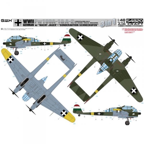 ak-interactive-fw189a-1-a-2-nacht-j-ger-sonderaktion-schneekufen-1-48-3-in-1 image 7