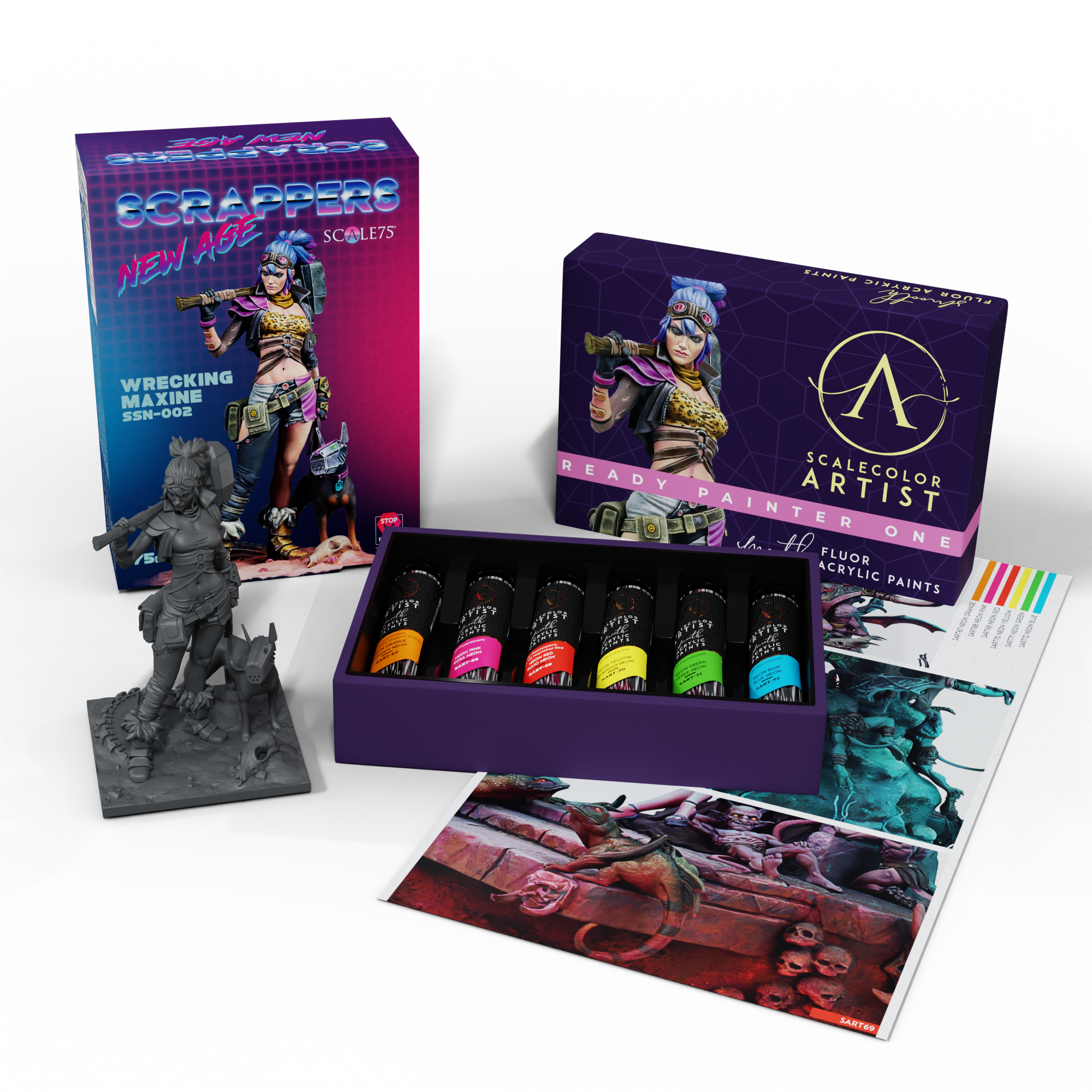 scale75-pack-ready-painter-one-wrecking-maxine-ssn-002-set-colori-figura image 1