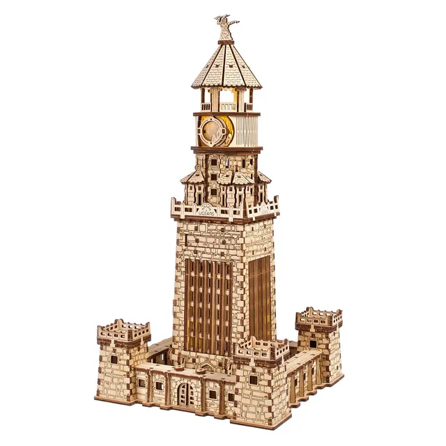 ugears-lighthouse-of-alexandria-modellino-meccanico-in-legno-del-faro-di-alessan image 1
