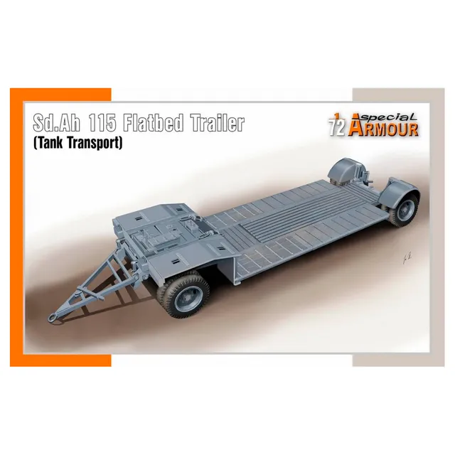ak-interactive-sd-ah-115-flatbed-trailer-tank-transport-1-72-rimorchio-porta-car image 1