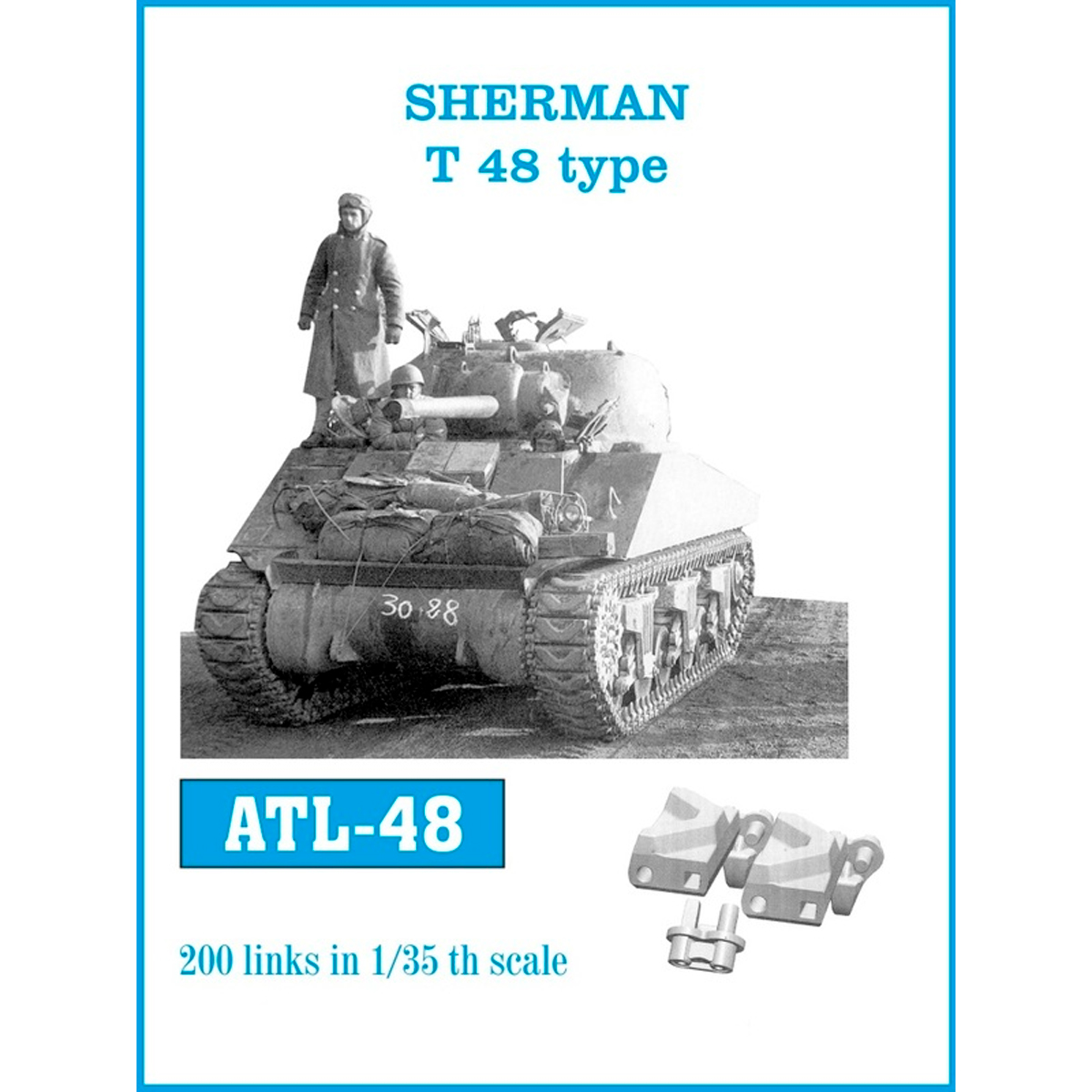 ak-interactive-1-35-metal-tracks-sherman-t48-type-cingoli-kit-di-modellismo image 1