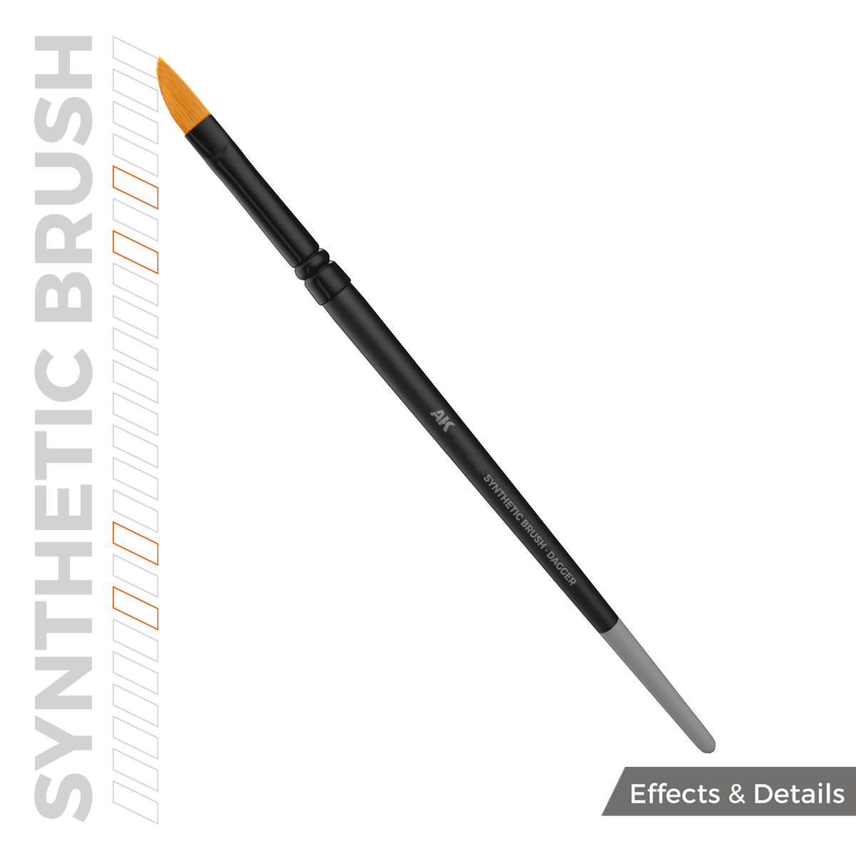 ak-interactive-ak-pincel-sintetico-dagger-pennello-sintetico-per-modellismo image 1