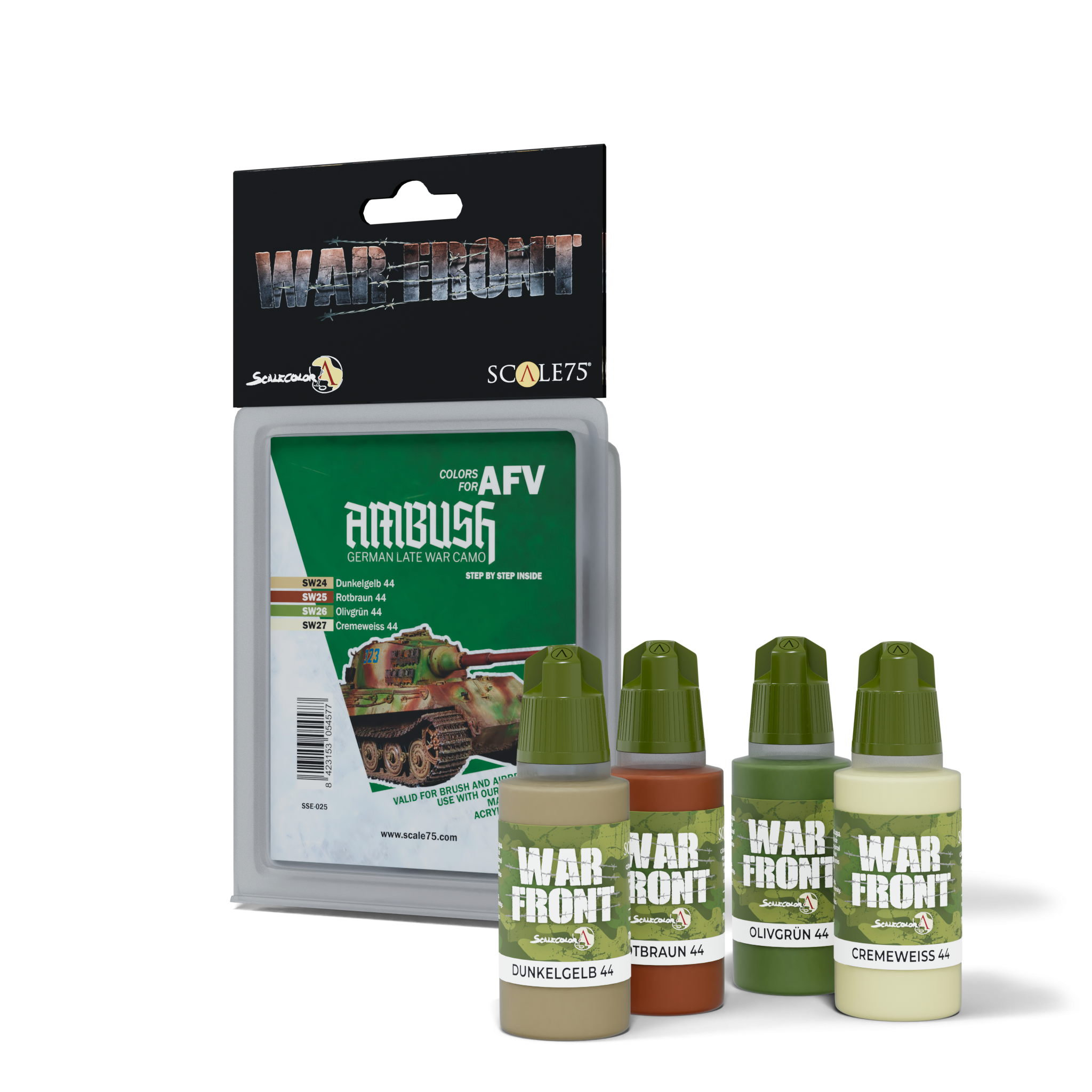 scale75-warfront-ambush-paint-set-set-4-colori-acrilici-opachi image 1