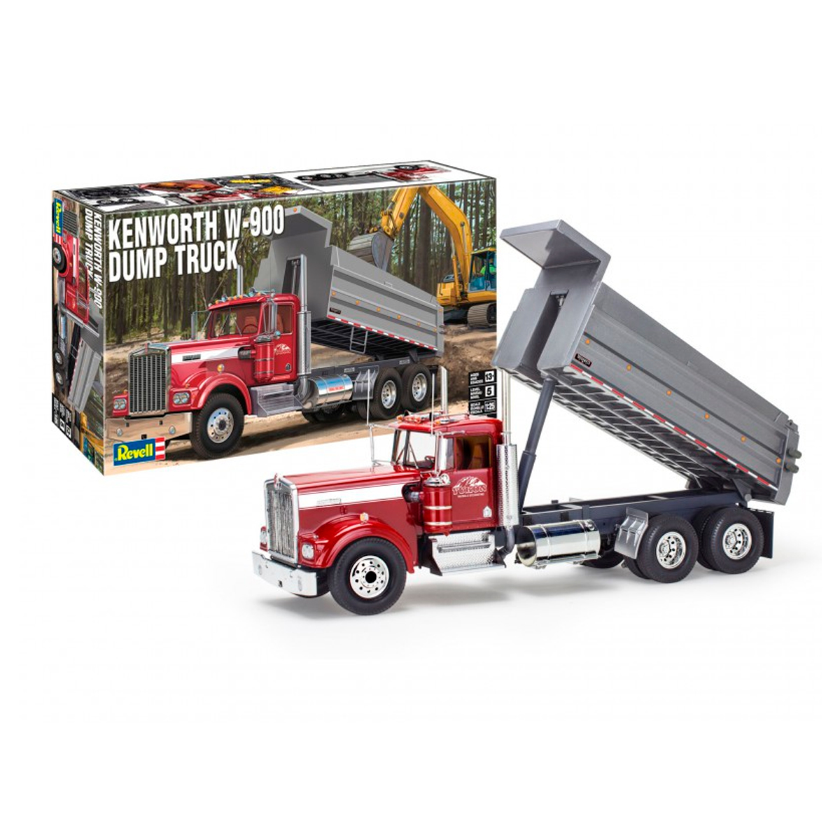 ak-interactive-1-25-kenworth-w-900-dump-truck-kit-modellismo-camion image 2