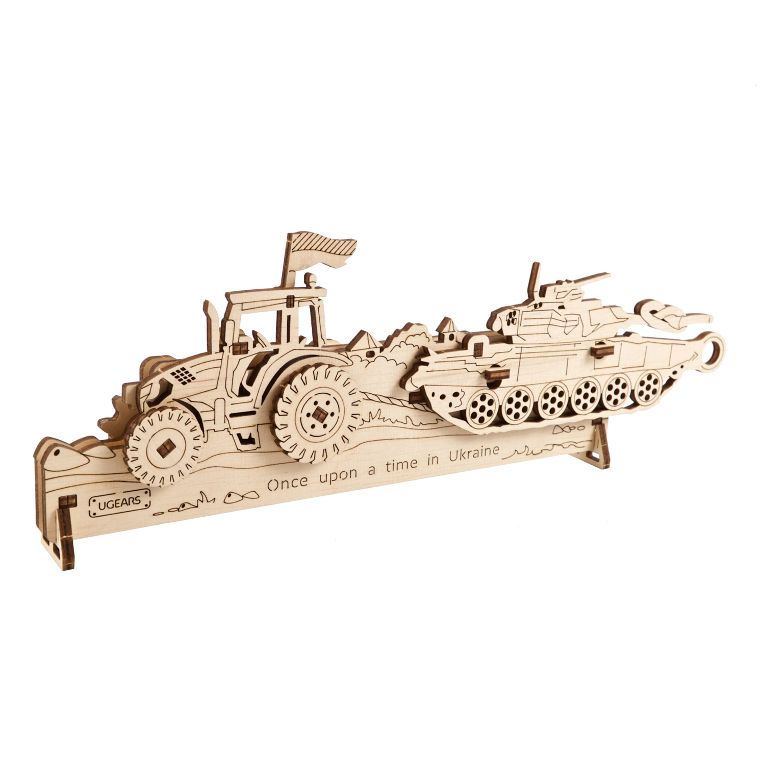 ugears-brave-ua-tractor-kit-di-modellismo-in-legno-easy-gears image 1