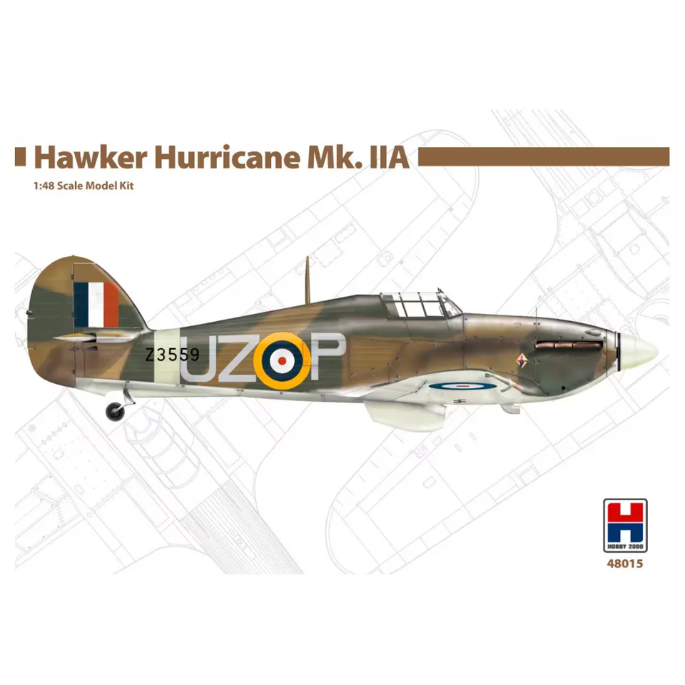 ak-interactive-hawker-hurricane-mk-iia-in-scala-1-48-kit-modellismo-aereo image 1