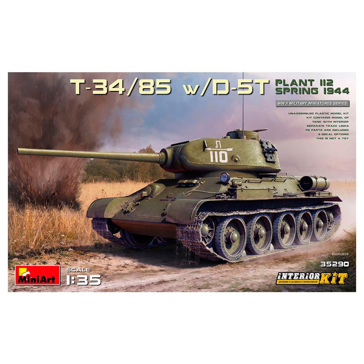 ak-interactive-1-35-t-34-85-con-d-5t-plant-112-primavera-1944-kit-con-interni image 1