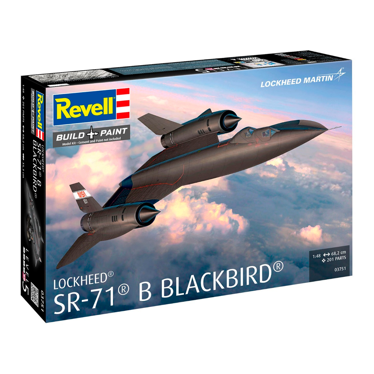 ak-interactive-1-48-lockheed-sr-71b-blackbird-kit-modellismo-aereo image 1