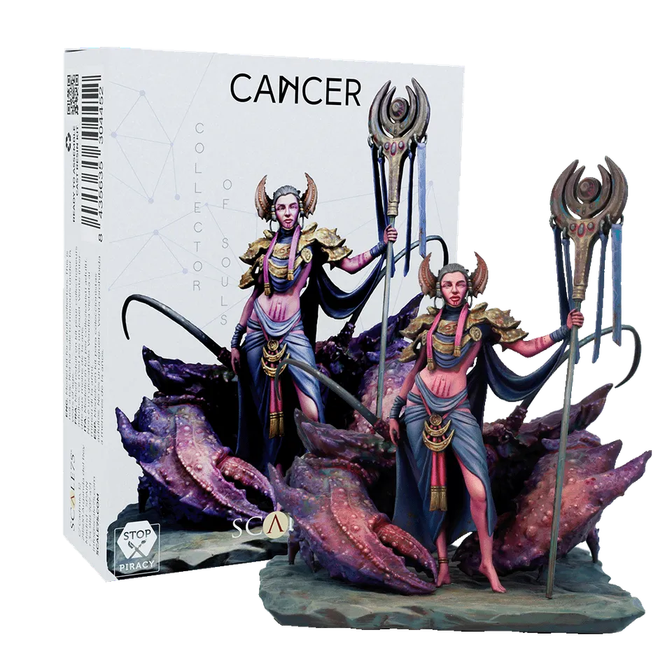 scale75-cancer-miniatura-resina-zodiac-mystic-signs-da-montare-e-dipingere image 1