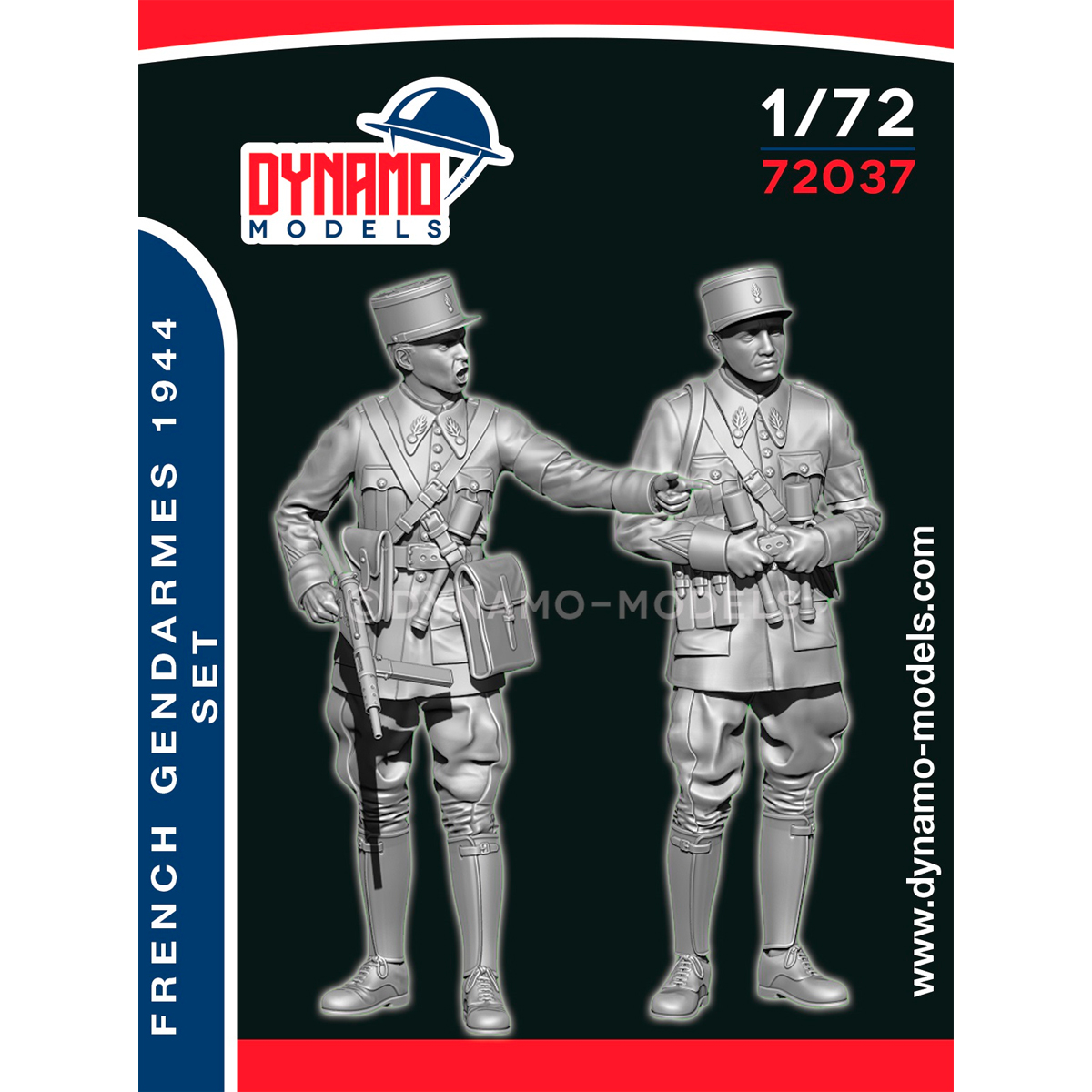 ak-interactive-1-72-french-gendarme-1944-set-set-di-figure-in-scala-1-72 image 1