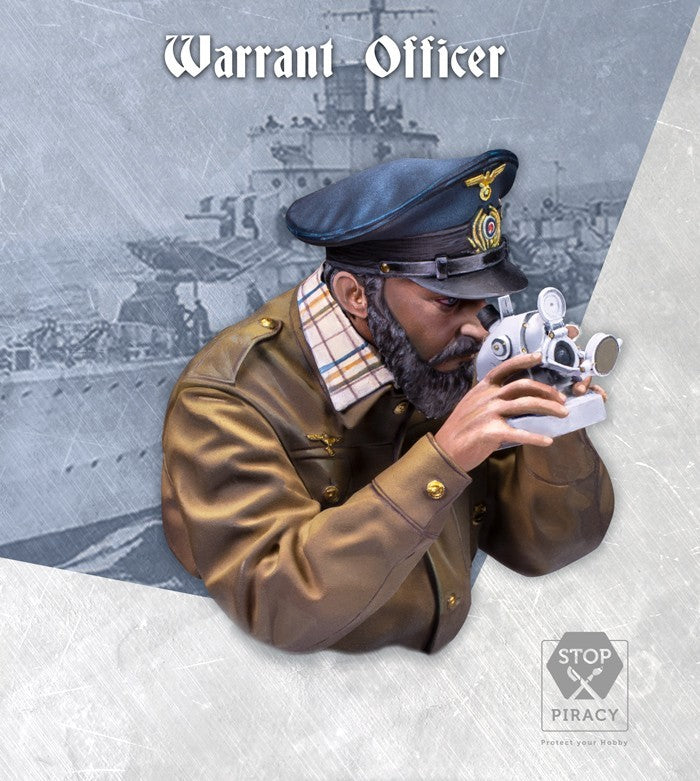 scale75-warfront-warrant-officer-scala-1-10-figura-in-resina-da-montare-e-diping image 1