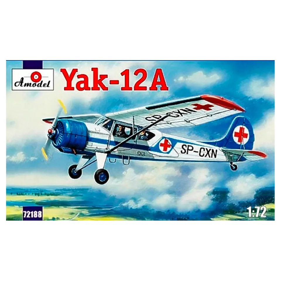 ak-interactive-amodel-1-72-yakovlev-yak-12a-kit-aereo-leggero-sovietico-in-scala image 1