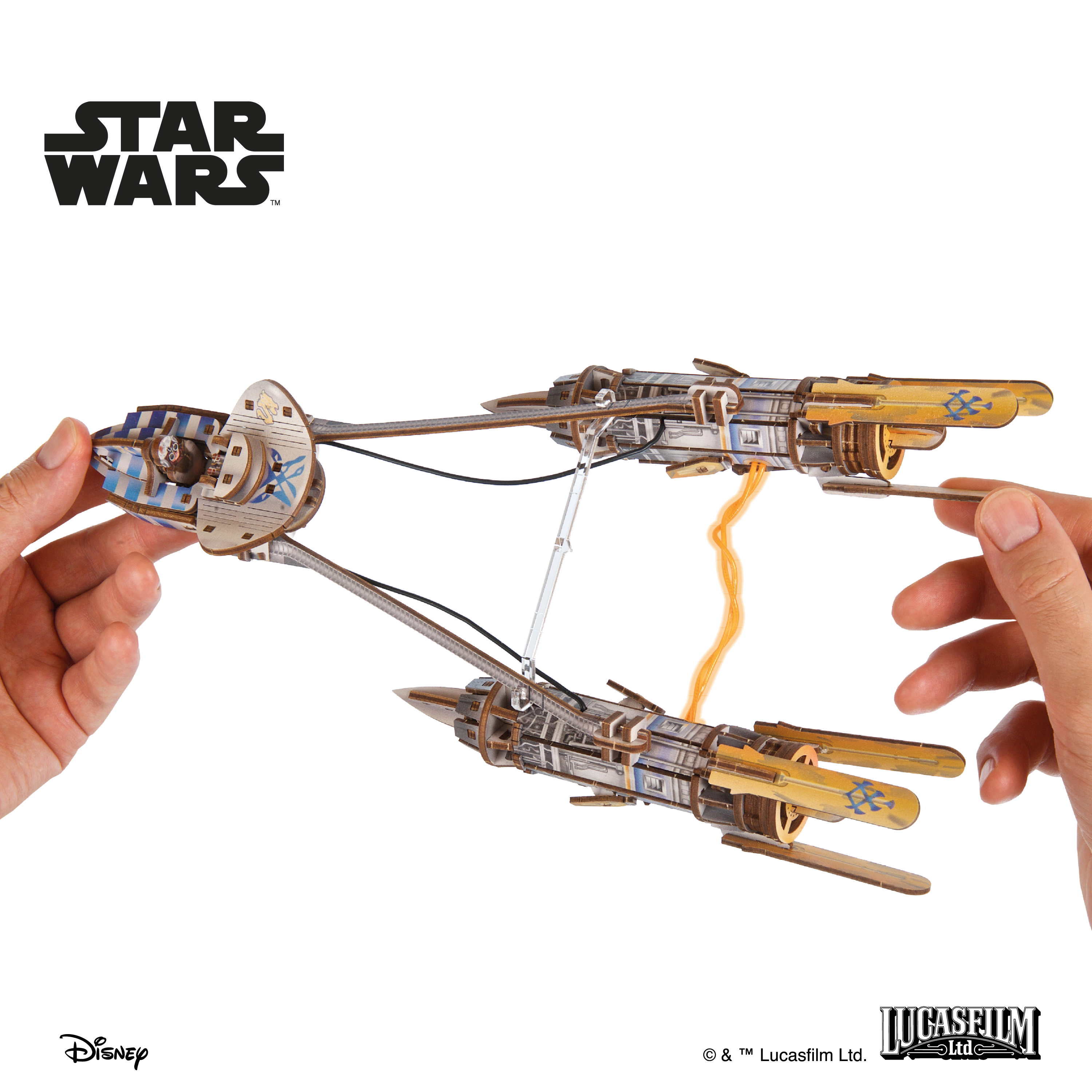 ugears-star-wars-anakin-skywalker-s-podracer-model-kit-in-legno-3d image 8